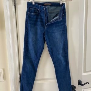 Joe's jeans high rise skinny ankle dark blue W 27